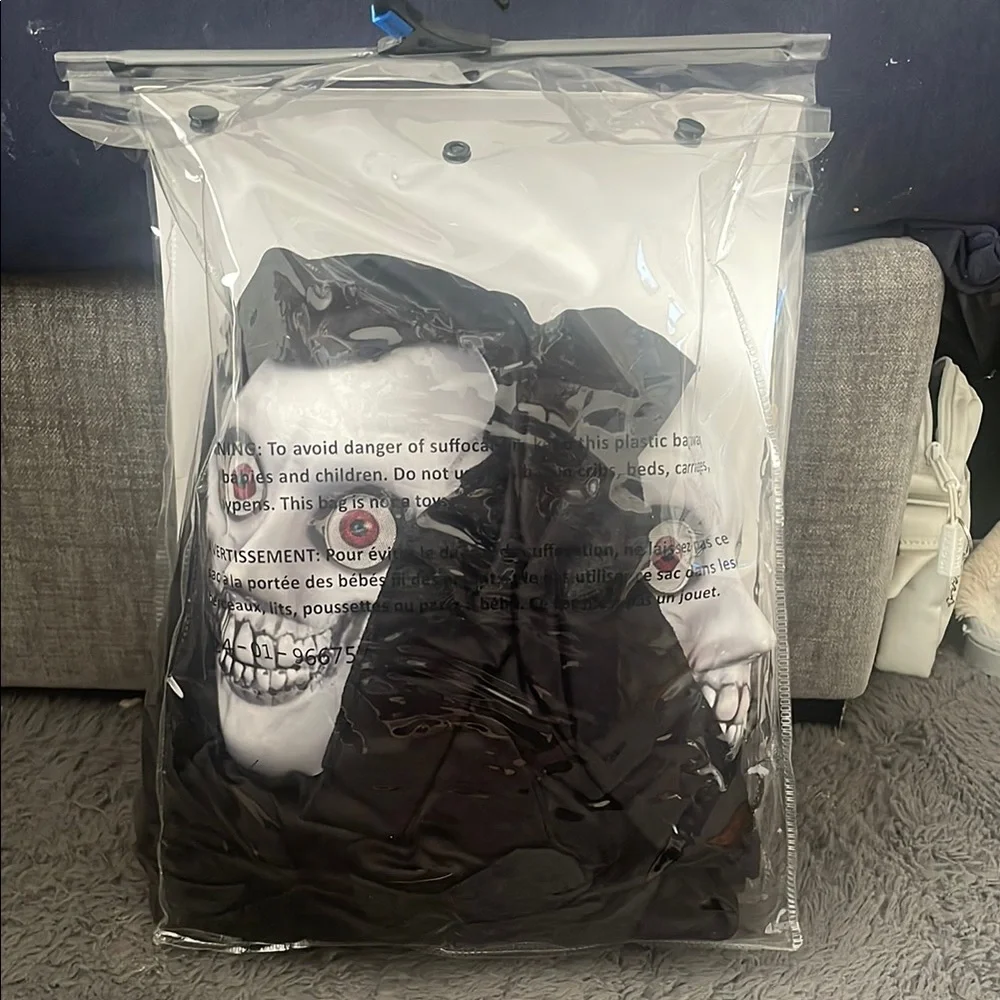 Spirit Halloween Two-Headed Reaper Costume, Scary Spooky Costume, XL